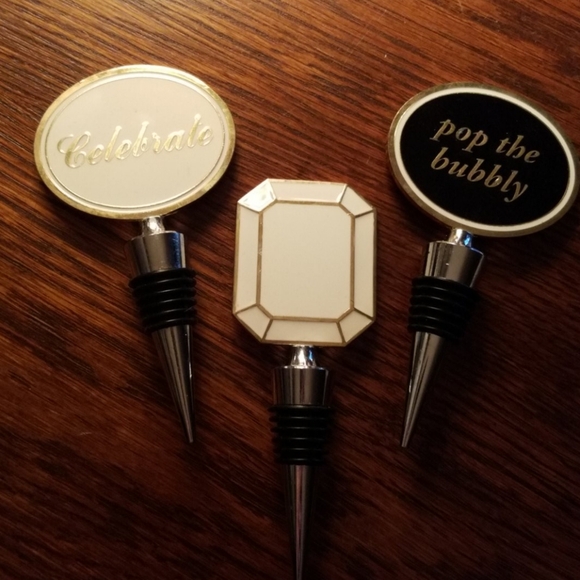 Wine Stopper Gold Tone & Silver Tone - Picture 1 of 1